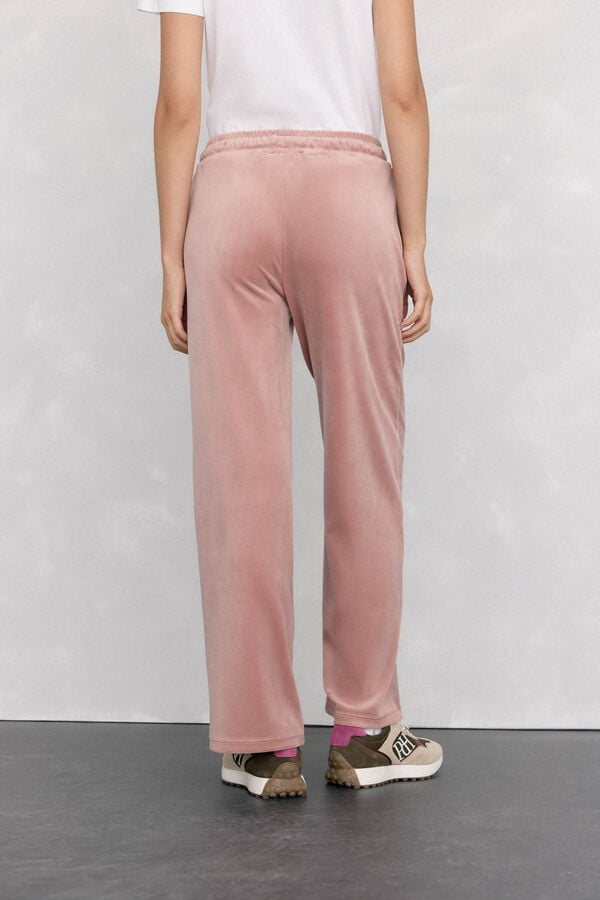Pedro del Hierro Activewear velvet pants Pink