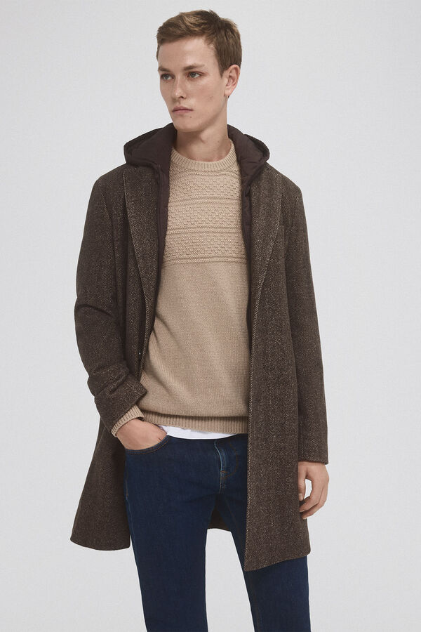 Pedro del Hierro Coat with removable lining Beige