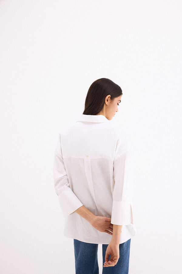 Pedro del Hierro Loose plain shirt White