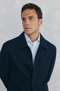 Pedro del Hierro Navy overshirt