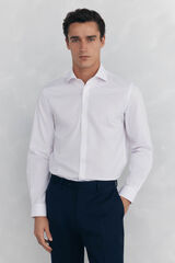 Pedro del Hierro Camisa aos quadrados non iron + antimanchas Rosa