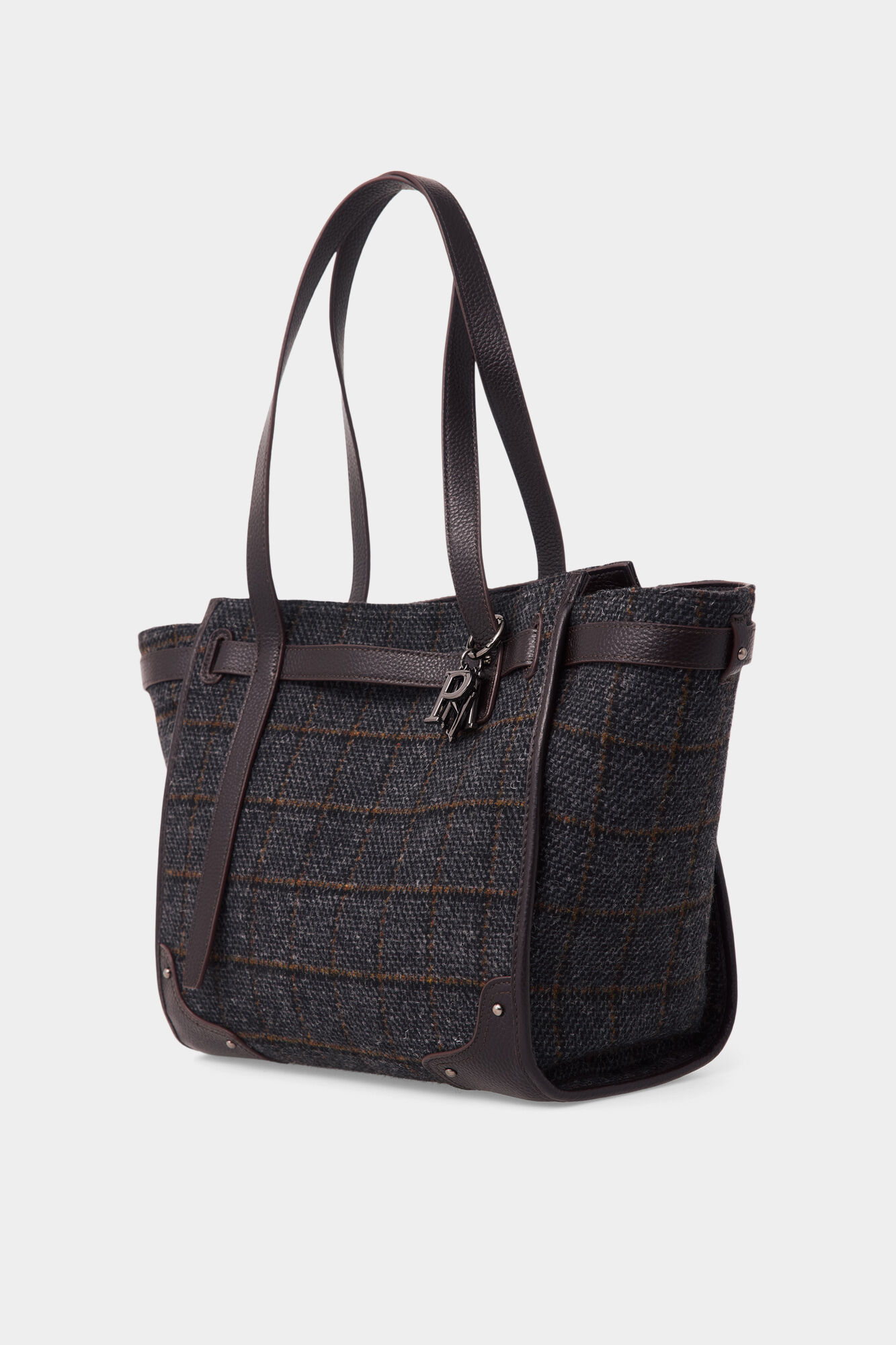 Pedro del Hierro Plaid shopper bag