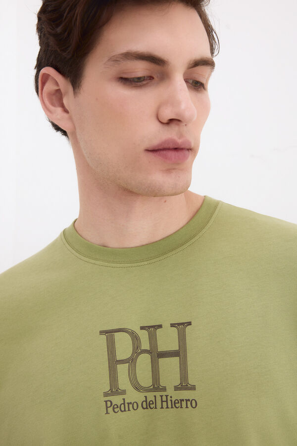 Pedro del Hierro Logo T-shirt Green