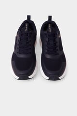 Pedro del Hierro Ultralight fabric lace-up sneaker Blue