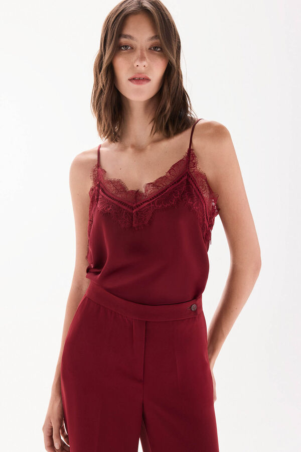 TFP by Tamara Falcó Vest top Burgundy