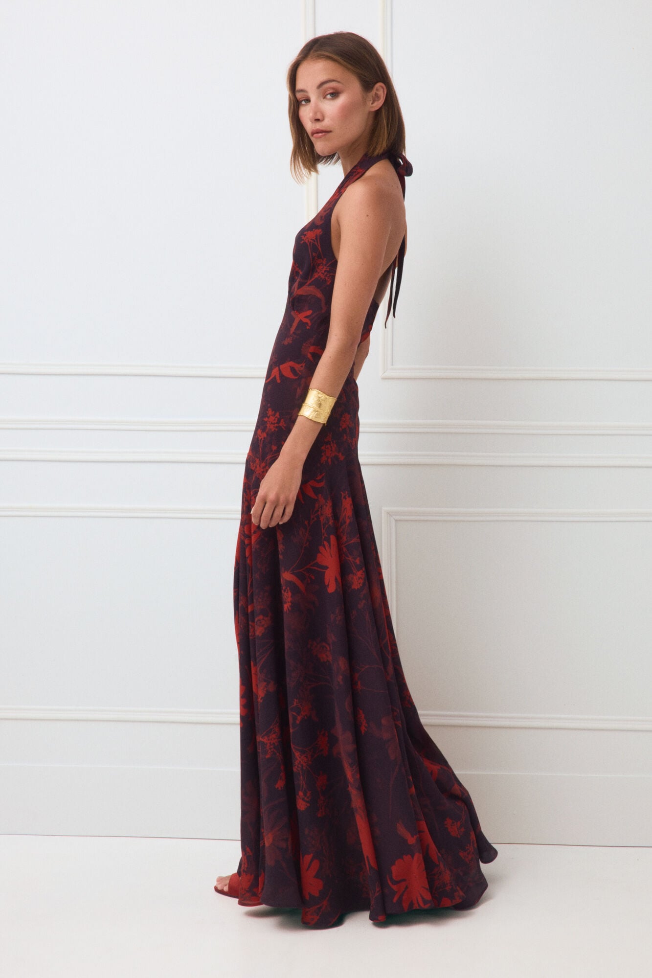 TFP by Tamara Falc&oacute; Vestido halter de flores