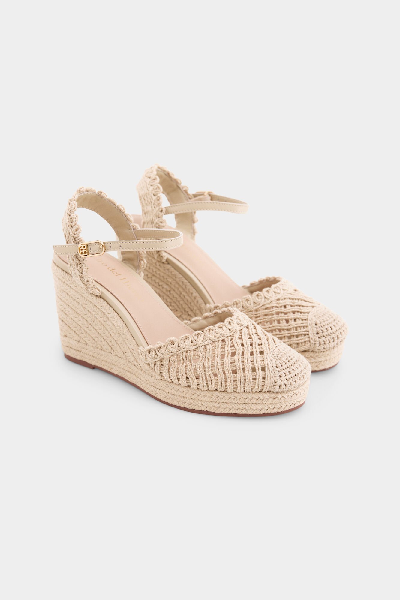 Pedro del Hierro Braided wedge espadrille