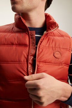 Pedro del Hierro Ultralight quilted gilet Red