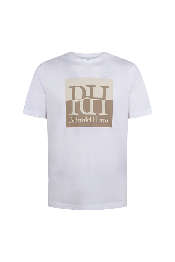 Pedro del Hierro Large logo T-shirt White