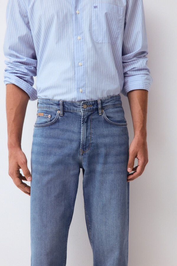 Pedro del Hierro Tapered fit jeans Blue
