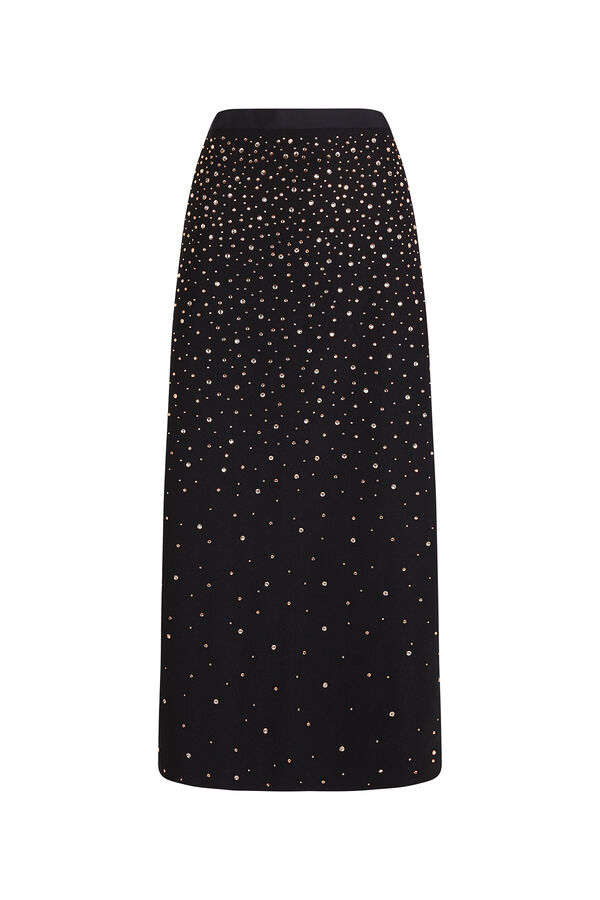 Pedro del Hierro Pencil skirt in fantasy fabric Black