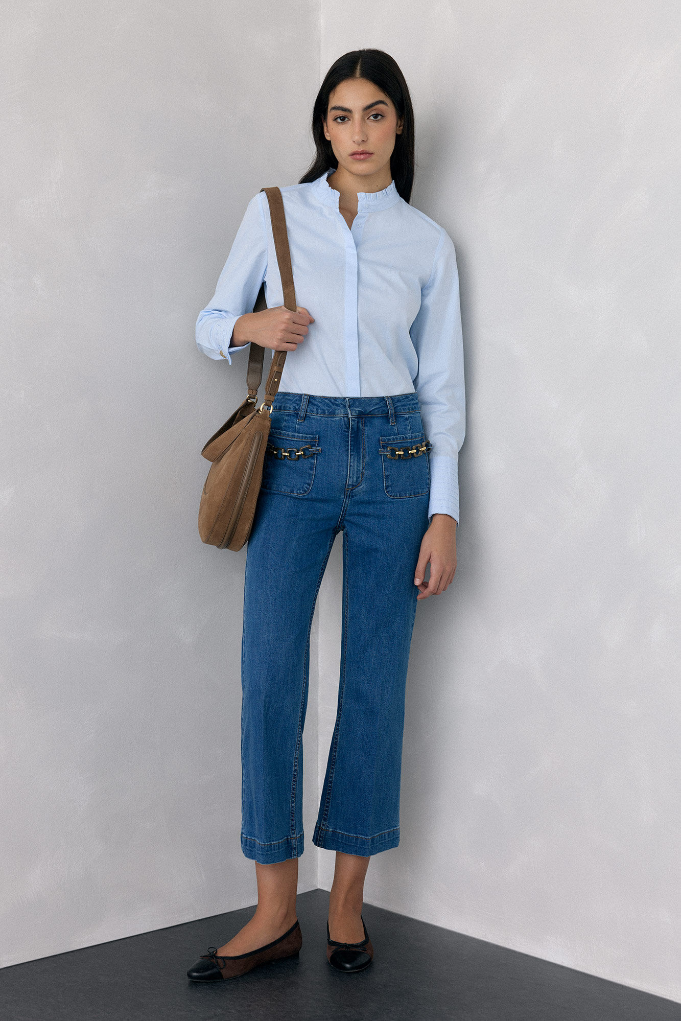 Pedro del Hierro Cropped flare jeans