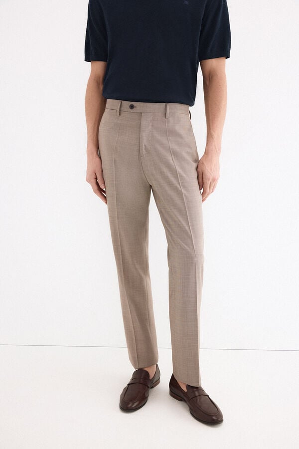 Pedro del Hierro Structured tailored blazer Brown