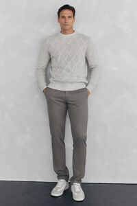 Pedro del Hierro Slim-fit print chinos pants