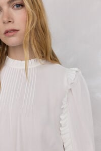 Pedro del Hierro Blusa gasa volantes