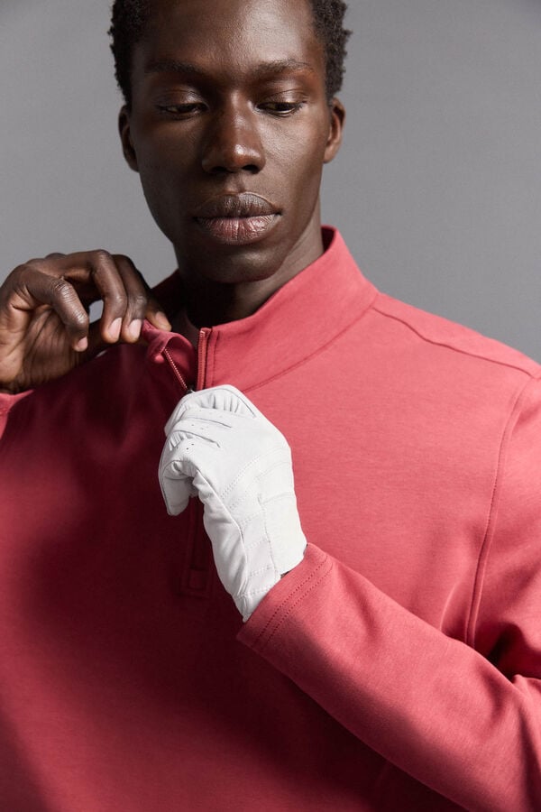 Pedro del Hierro Golf zip-up zip fastening Red