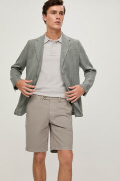 Pedro del Hierro Pima cotton Bermuda shorts Grey