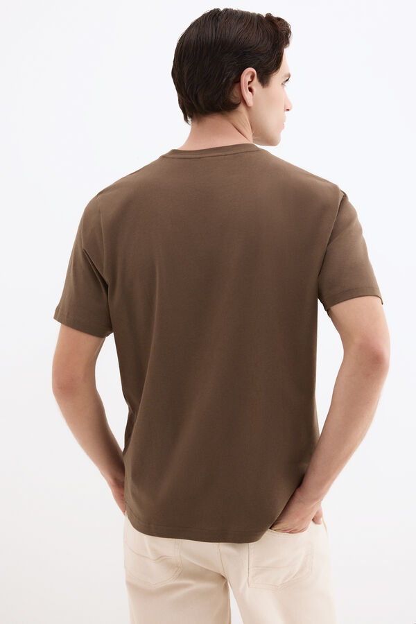 Pedro del Hierro Logo T-shirt Brown