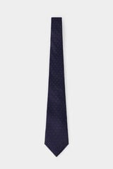 Pedro del Hierro Extra-fine silk tie Blue