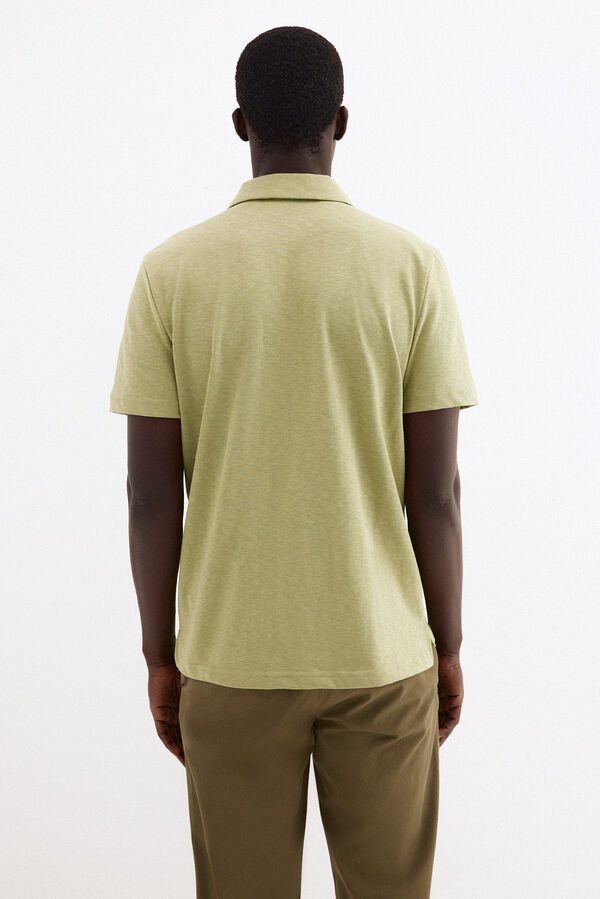 Pedro del Hierro Plain polo shirt Green