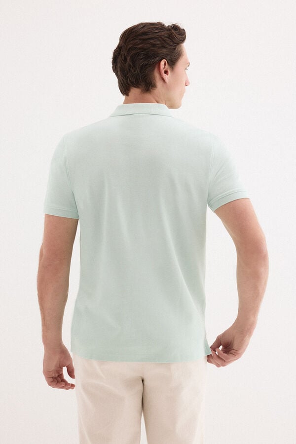 Pedro del Hierro Basic piqu&eacute; polo shirt Green