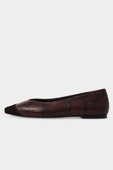 Pedro del Hierro Bailarina piel Marr&oacute;n