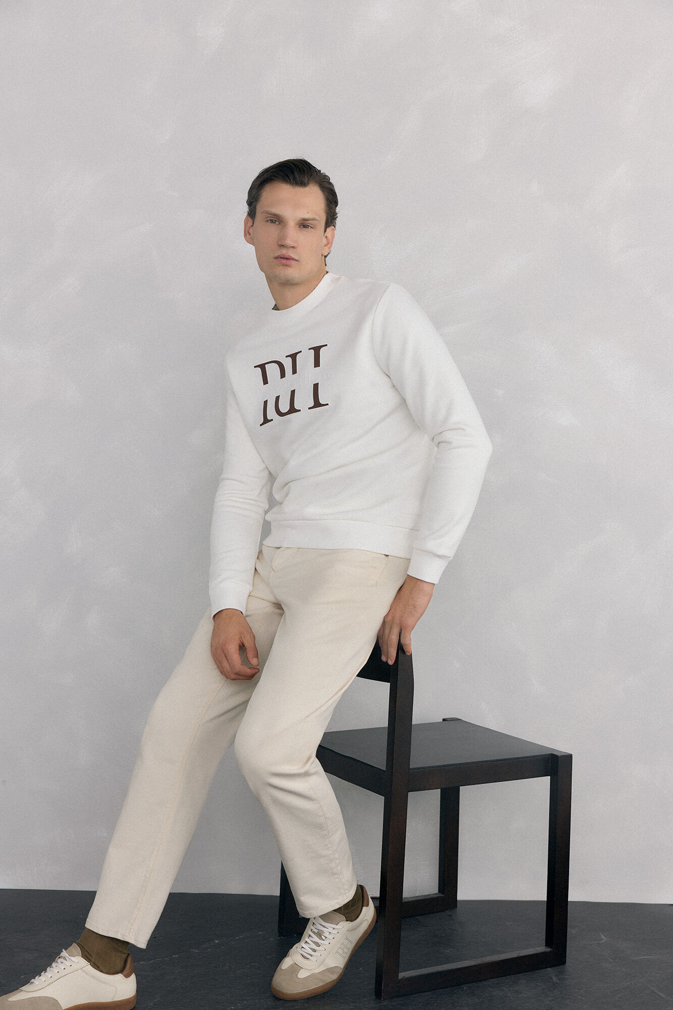 Pedro del Hierro Logo crew neck sweatshirt