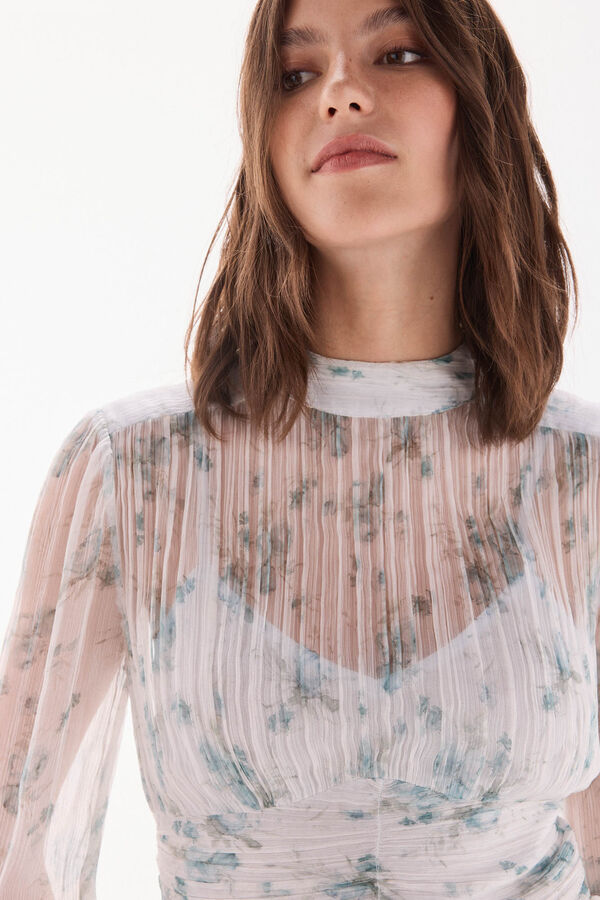 TFP by Tamara Falcó Ruffled dress Turquoise