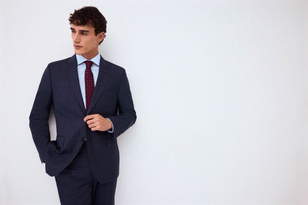 Pedro del Hierro Blazer de fato coordenado tailored estrutura azul Azul