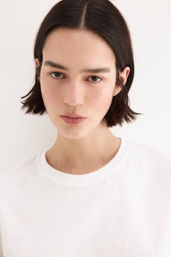 Pedro del Hierro Multi-logo T-shirt pdh White