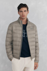 Pedro del Hierro Ultra-light quilted jacket Beige