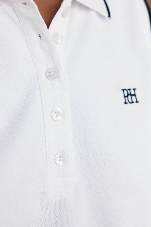 Pedro del Hierro Contrast sleeves polo White