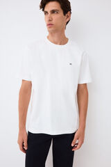 Pedro del Hierro Plain mercerized T-shirt White