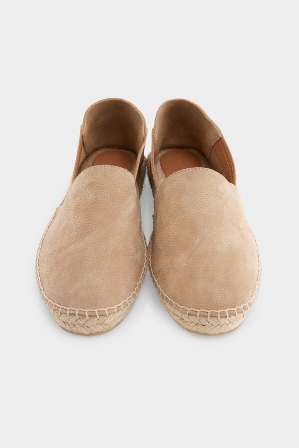 Pedro del Hierro Leather espadrille Brown