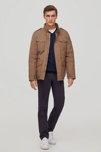 Pedro del Hierro Jacket with four pockets Brown
