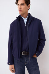 Pedro del Hierro Lightweight technical jacket Blue