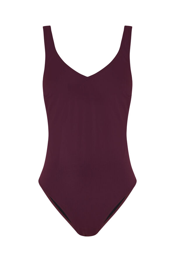 Pedro del Hierro Swimwear with side buckle Burgundy