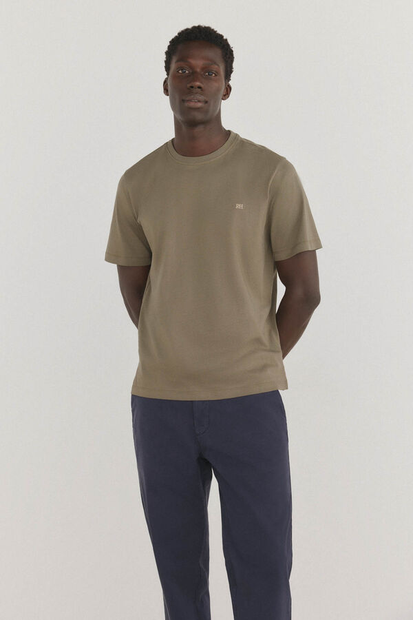 Pedro del Hierro Basic T-shirt Green