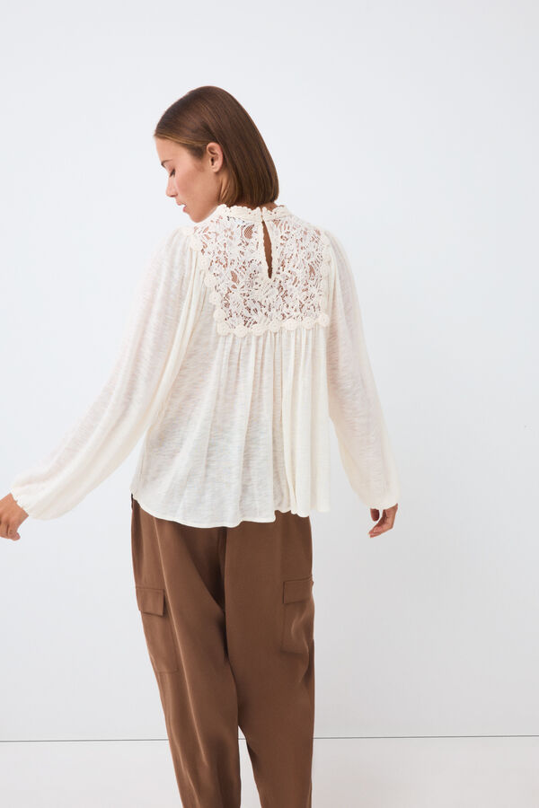 Pedro del Hierro Romantic T-shirt Ecru