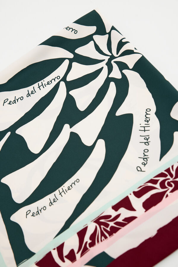 Pedro del Hierro Printed scarf Pink