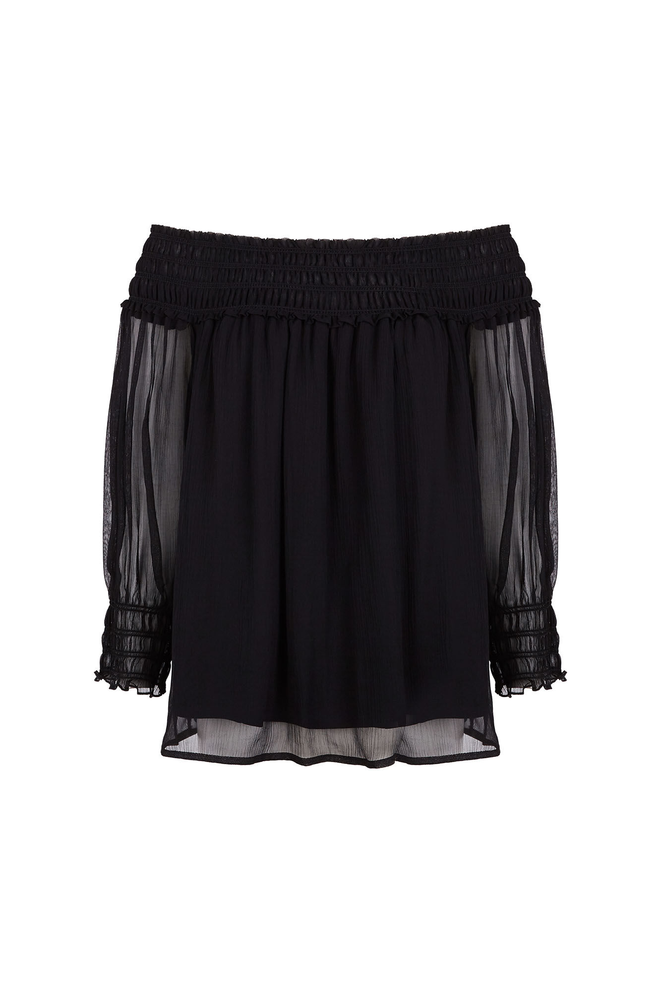 Pedro del Hierro Gummed chiffon blouse
