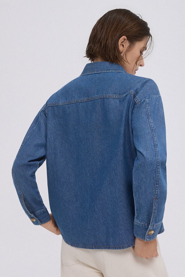 Pedro del Hierro Denim shirt Blue