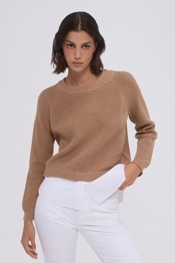 Pedro del Hierro Jersey combinado Beige