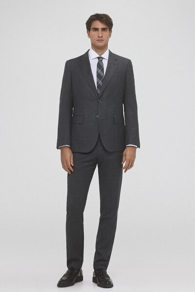 Pedro del Hierro Calças slim bi-stretch Cizento