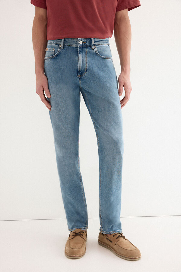 Pedro del Hierro Premium flex lightweight regular fit jeans Blue