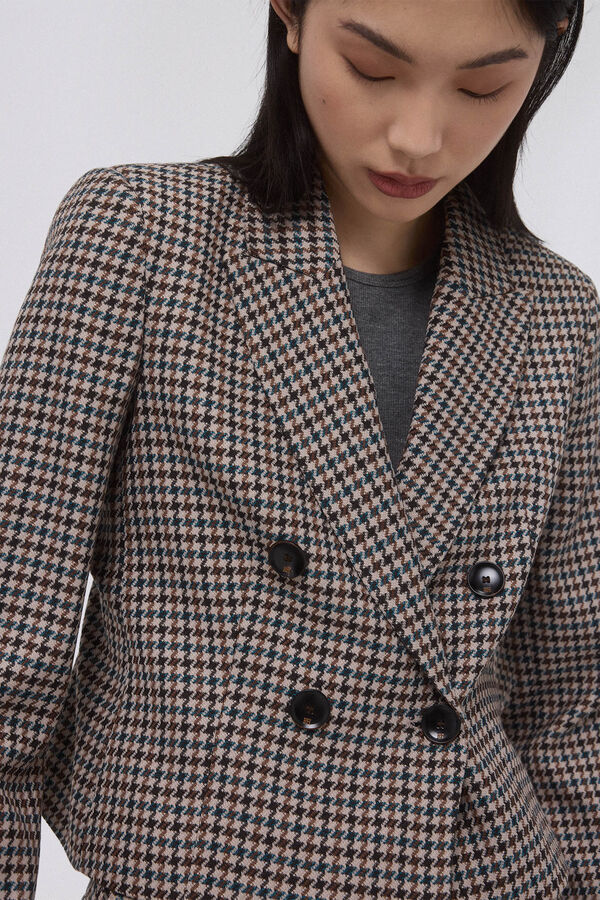 Pedro del Hierro Blazer corta cruzado Azul