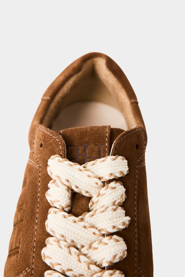 Pedro del Hierro Combined sneaker Brown