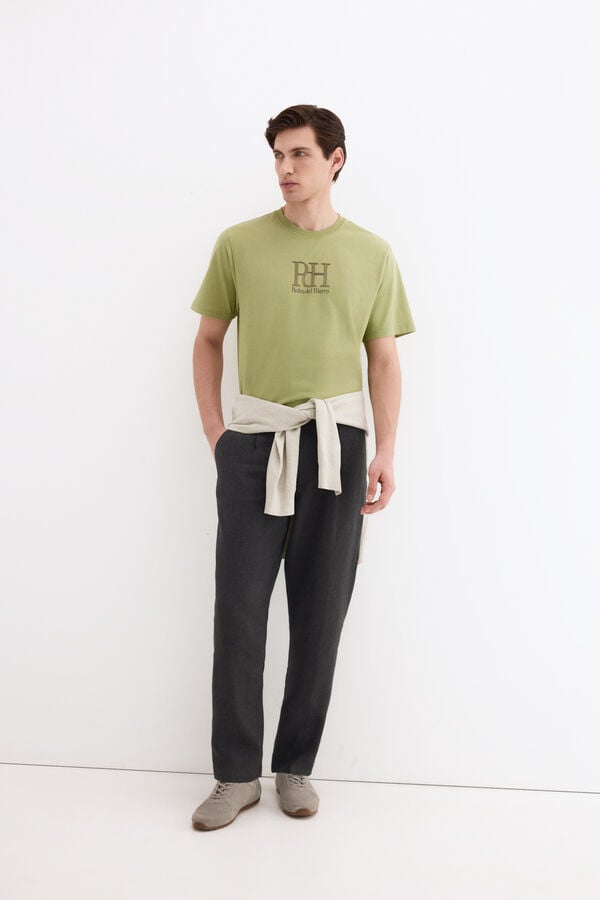 Pedro del Hierro Logo T-shirt Green
