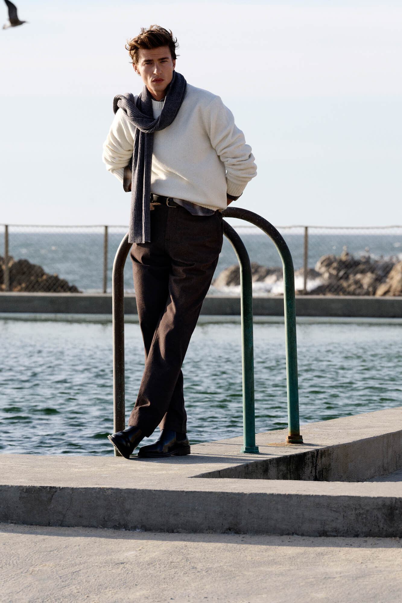 Pedro del Hierro Jersey lana estructura cuello redondo