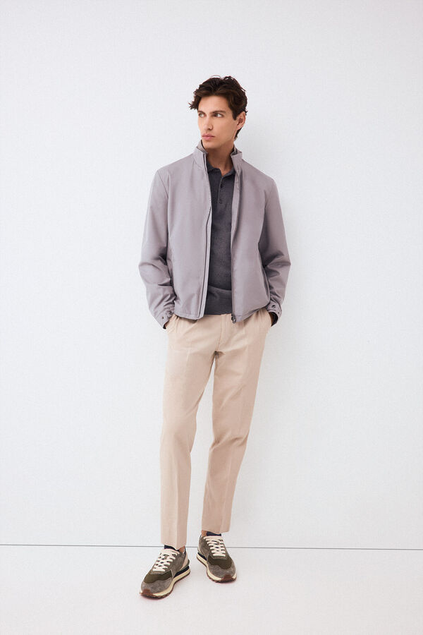 Pedro del Hierro Lightweight technical jacket Grey
